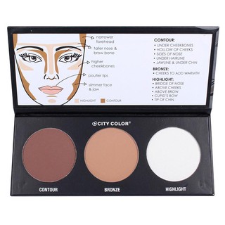Bảng Phấn Tạo Khối 3 Màu City Color Contour Effects Palette