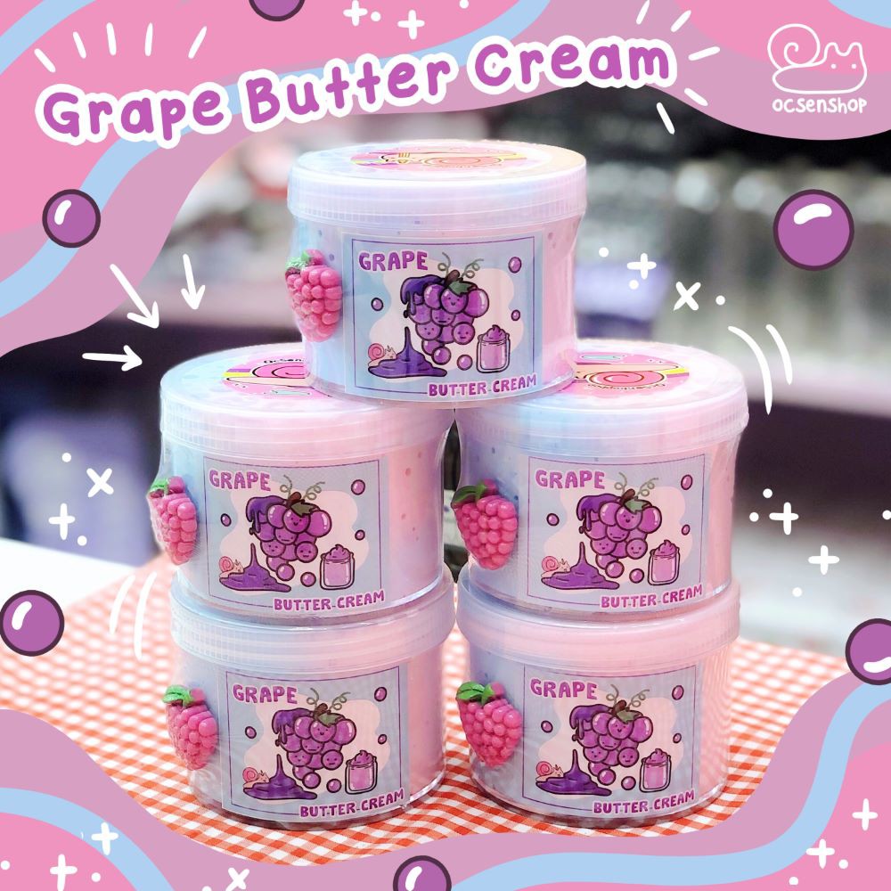 Slime Grape butter cream- Kem bơ nho - Hương nho Mỹ - Đồ chơi xả stress