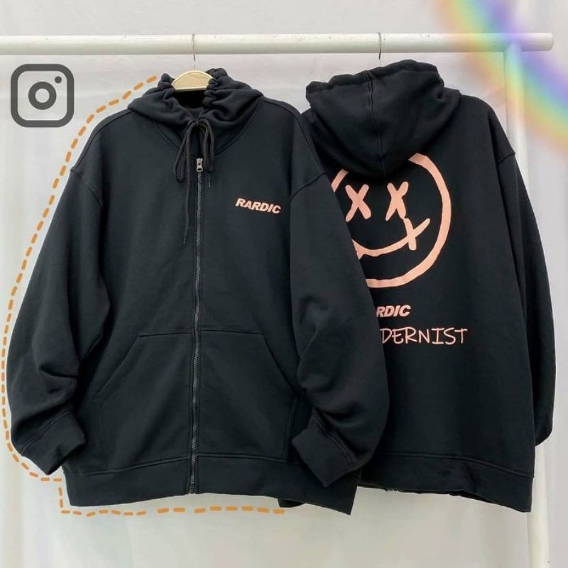 Áo khoác Nỉ bông Hoodie zip RARDIC Form Rộng (Ảnh thật) | BigBuy360 - bigbuy360.vn