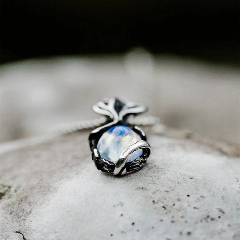 Vòng cổ Mặt Đá Mặt Trăng Thời Trang Cho Nữ