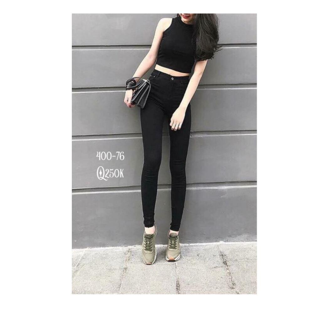 QUẦN KAKI NỮ ĐEN TRƠN LƯNG CAO SIÊU TÔN GIÁNG ( CÓ SIZE ĐẠI 26-33. )