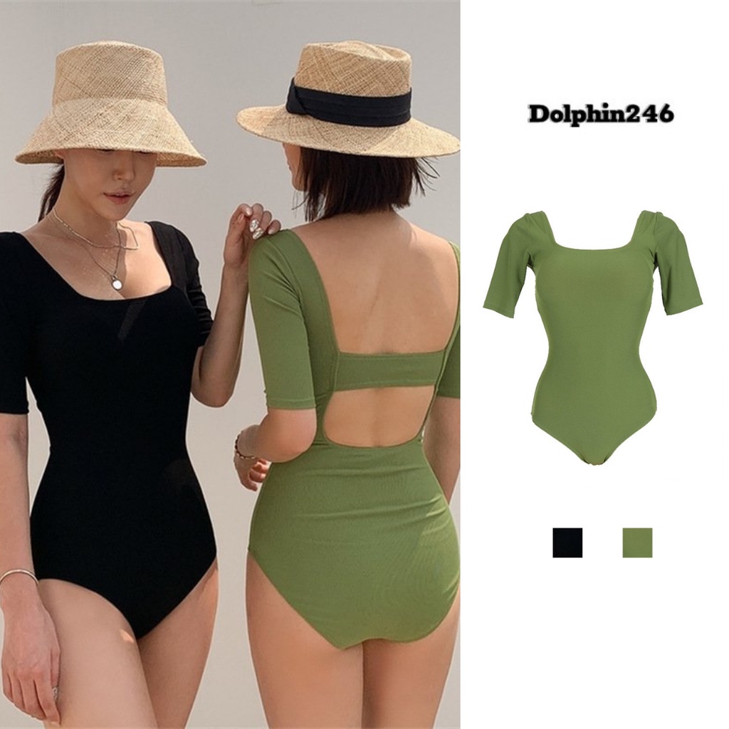 Bikini 1 Mảnh Ulzzang Hàn Quốc Đồ Bơi Hở Lưng Mẫu Mới 2323&amp;2598 G-8
