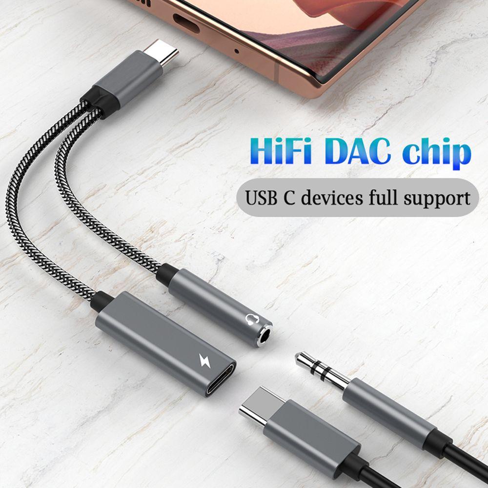 SHOUKEY Đầu Chuyển Đổi Âm Thanh Type-C 60W PD Sạc Nhanh Cho Samsung Huawei Xiaomi