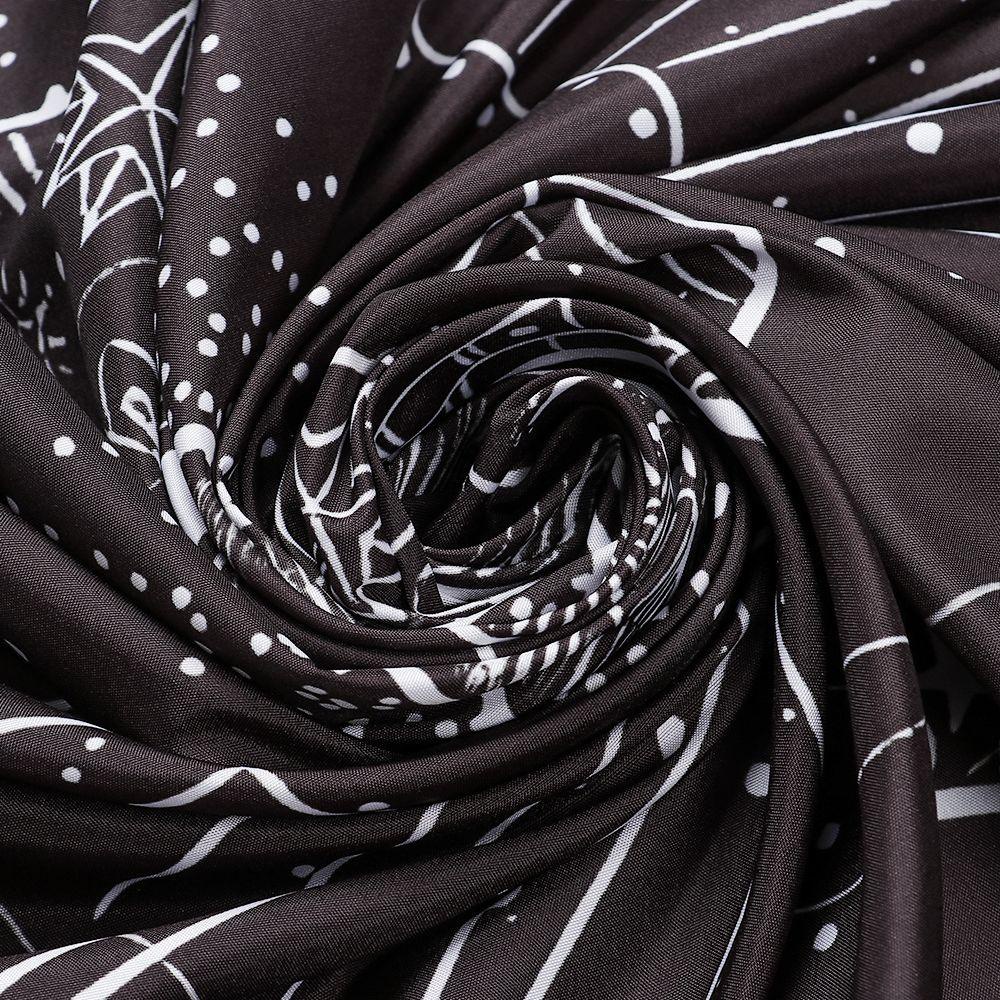 KUNHEV Thảm Treo Tường Họa Tiết Hoa Mẫu Đơn Trắng Đen Trang Trí Không Gian