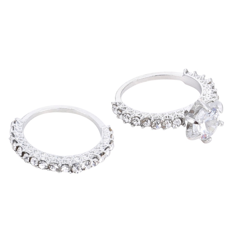 Nhẫn Bạc Công Chúa Đính Kim Cương Nhân Tạo