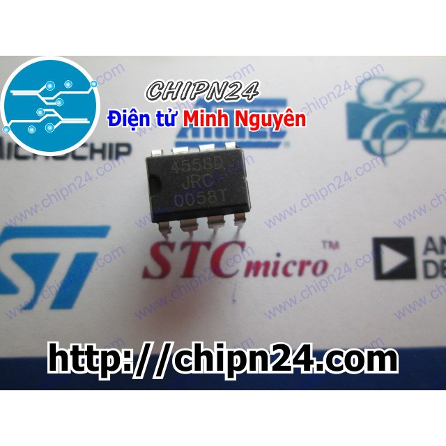 [3 CON] IC JRC4558 DIP-8 (IC âm thanh) (JRC4558D 4558)