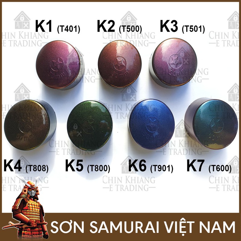 Bảng Giá Sơn Samurai - 7 Mã Màu 3D Sơn Xịt Samurai