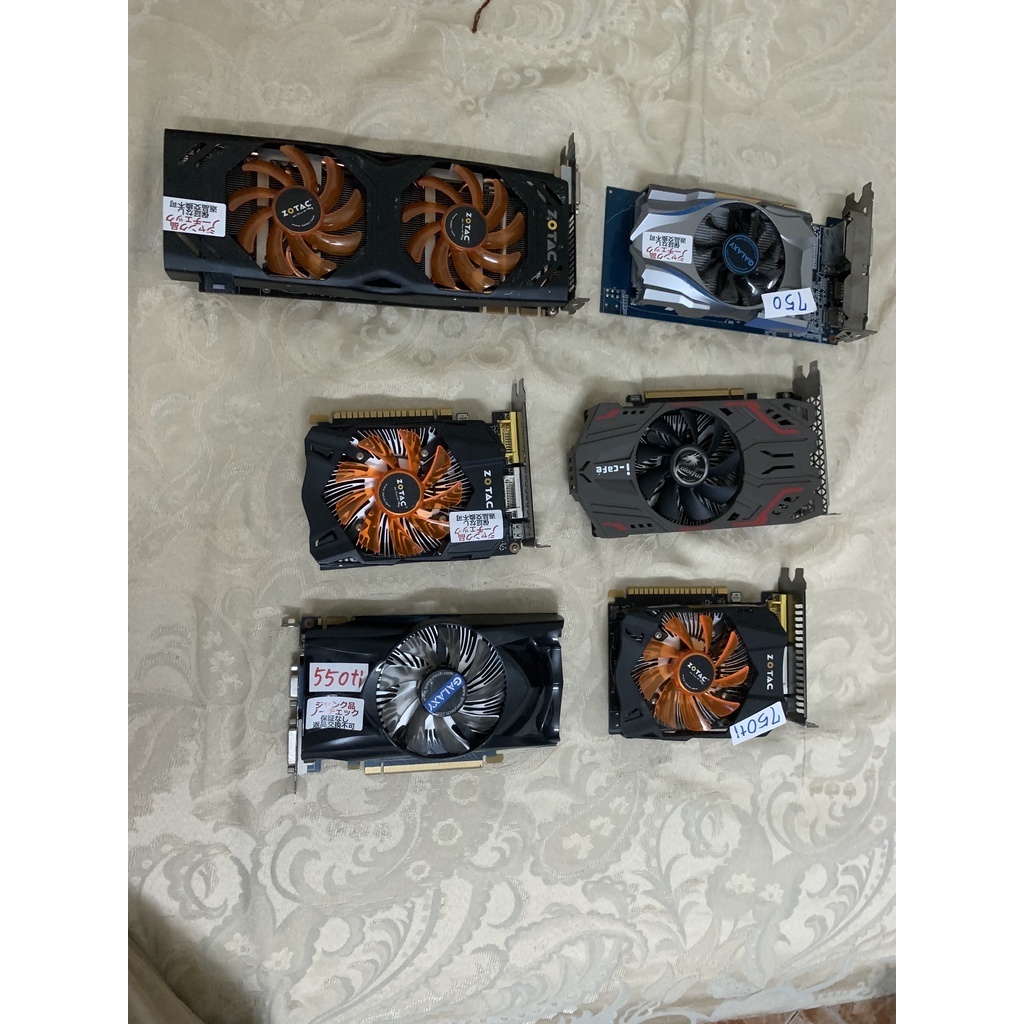 Vga card màn hình ( Zotac Gtx 750ti - 750 - 770 - 1050 - 630 - 550ti-gts 450 )