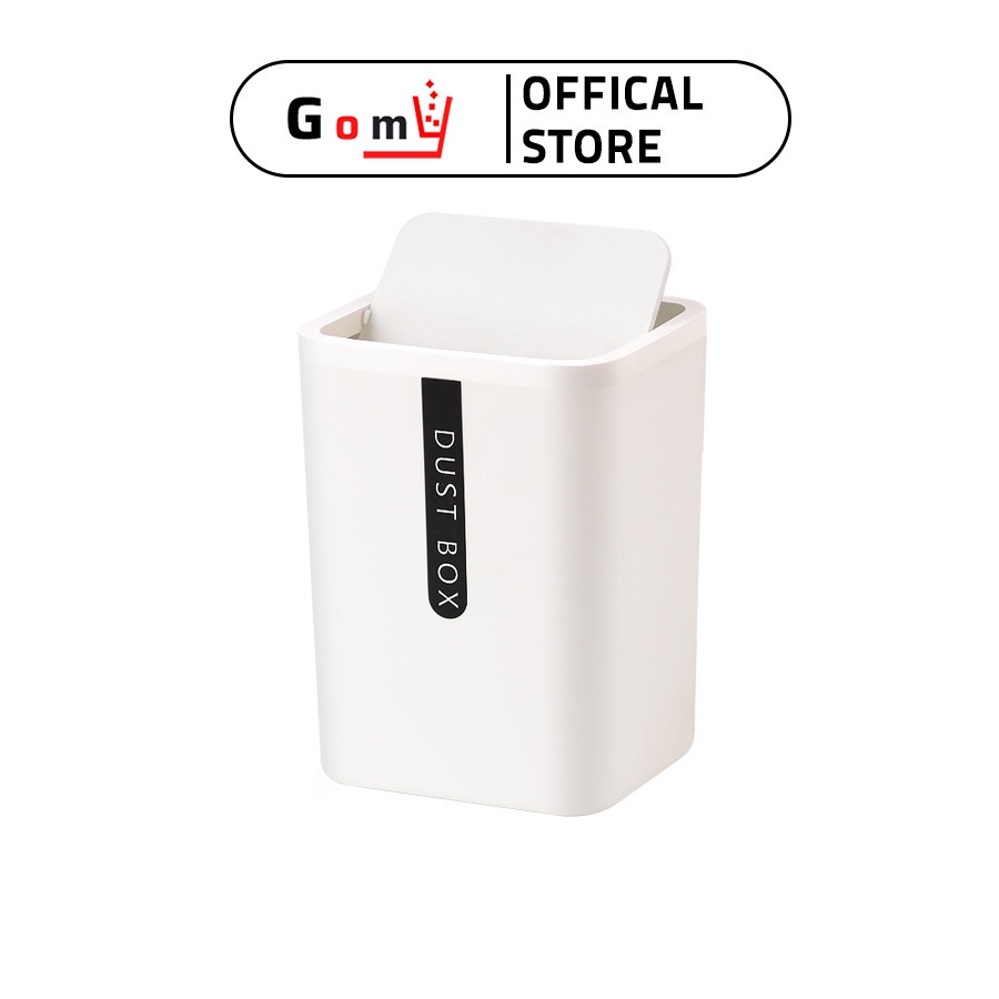 Thùng rác mini để bàn 5L - Thùng đựng rác mini văn phòng, ô tô - GOMY R15