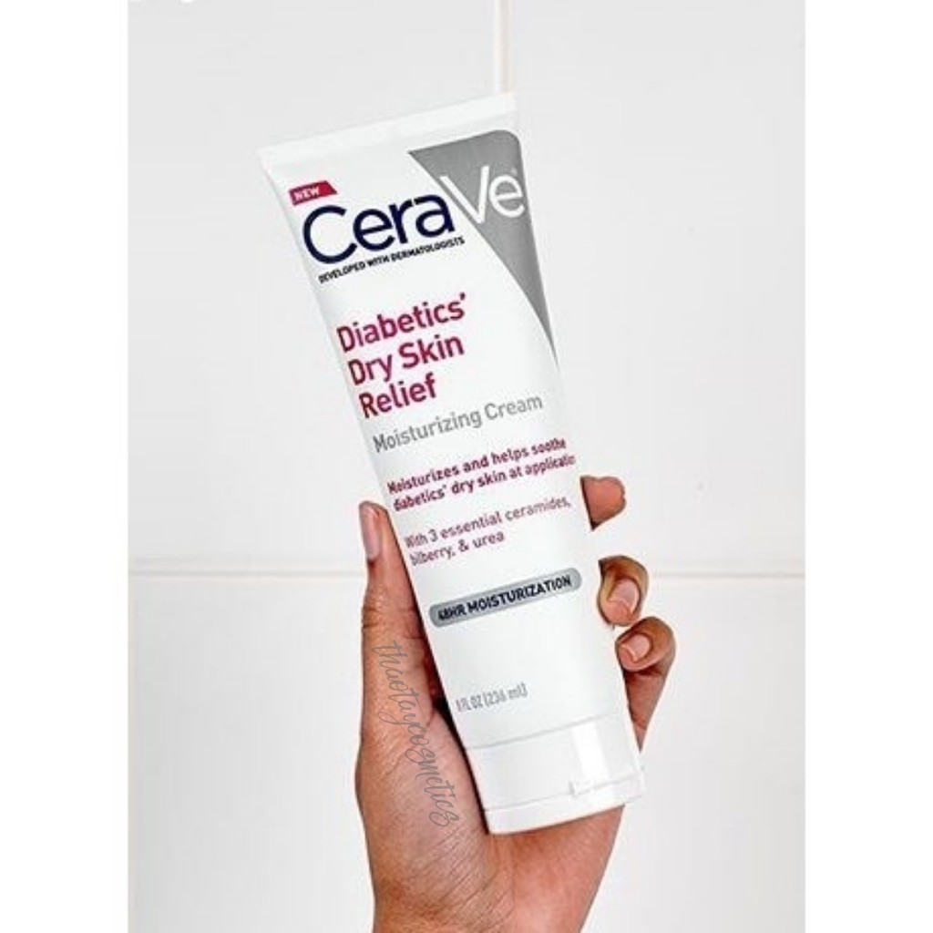 cerave diabetics dry skin relief moisturizing cream