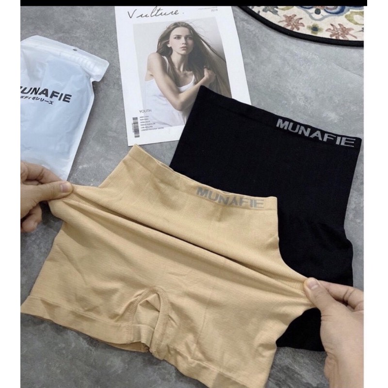 Quần Đùi Mặc Trong Váy Gen Nịt Bụng Xuất Nhật Munafie Cao Cấp 45-65kg | BigBuy360 - bigbuy360.vn