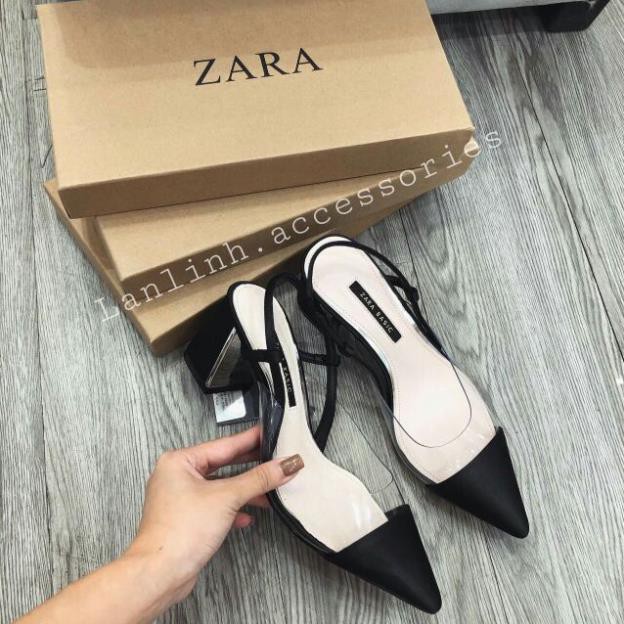 xa kho ( Sales T8 ) Sandal cao cấp gót vuông pha quai trong Zara 😍 . 2020 new .. .. . . . , ' ; ` : " " . .