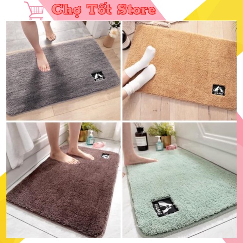 Thảm chùi chân phòng khách nhà tắm cao cấp có thể giặt máy 40x60cm 2424 Chợ Tốt Store