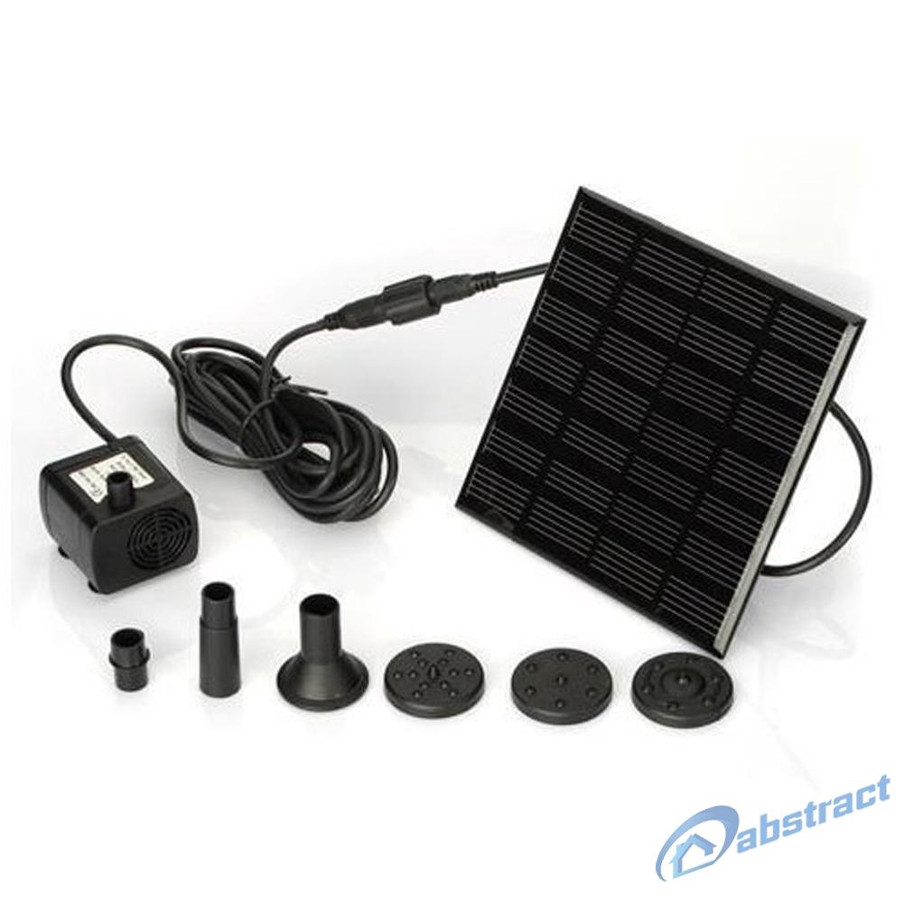 AB Solar Power Fountain Water Pump Panel Kit Pool Garden Brushless Waterpump