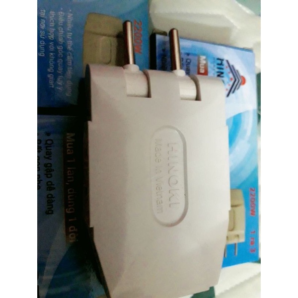 Ổ cắm 3 ổ 2200w thông minh H3T Chính Hãng HINOKI