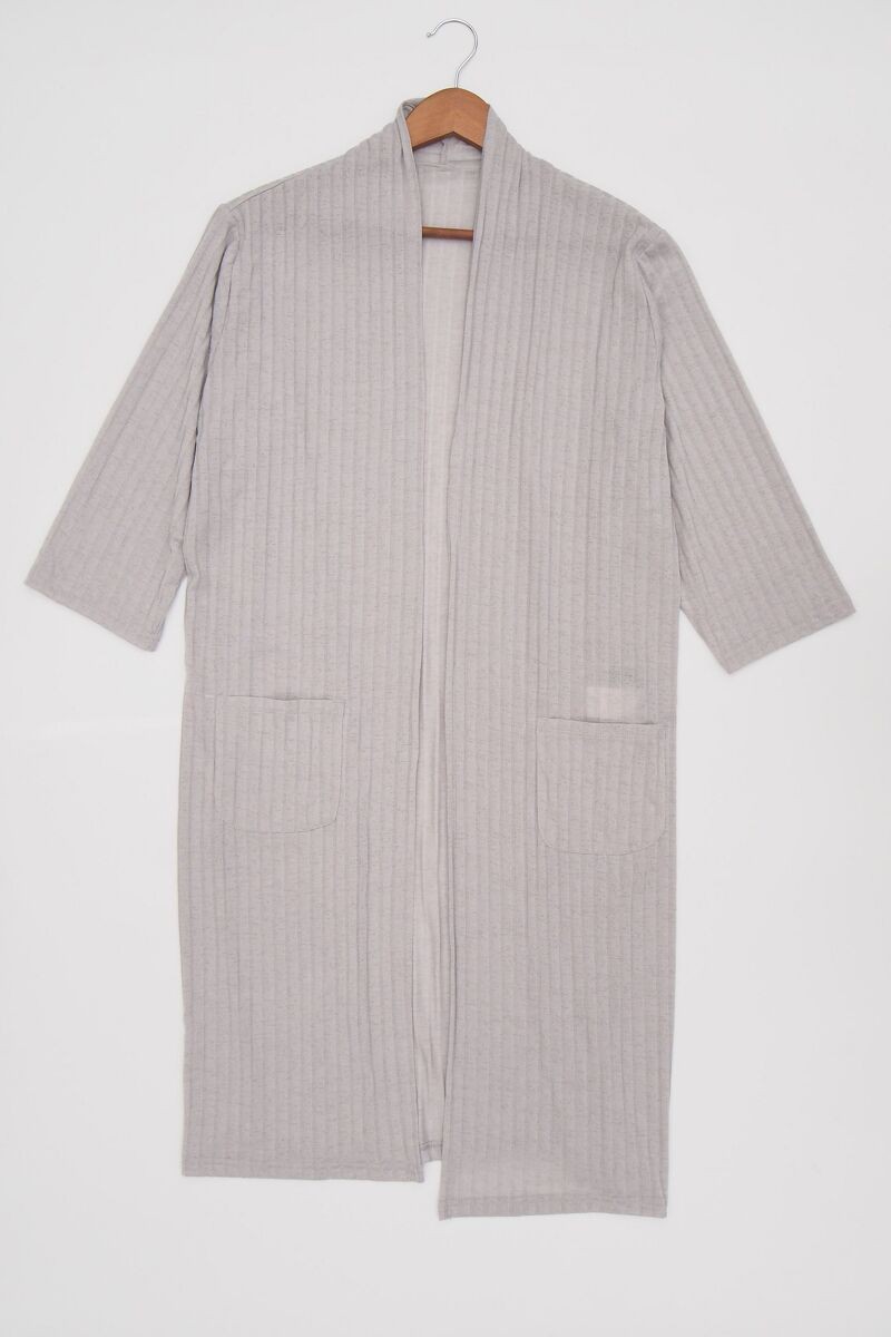 Áo khoác cardigan thun gân tay lỡ, hai túi trước CEN3FA | BigBuy360 - bigbuy360.vn