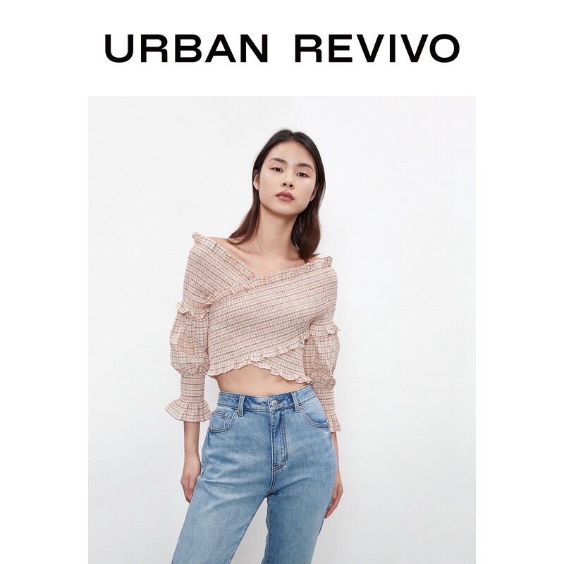 Áo sọc hồng Urban Revivo