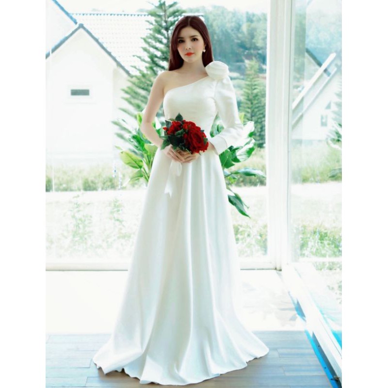 ELIES Váy cưới đi bàn đãi tiệc, báo hỷ, đầm đi tiệc sang trọng