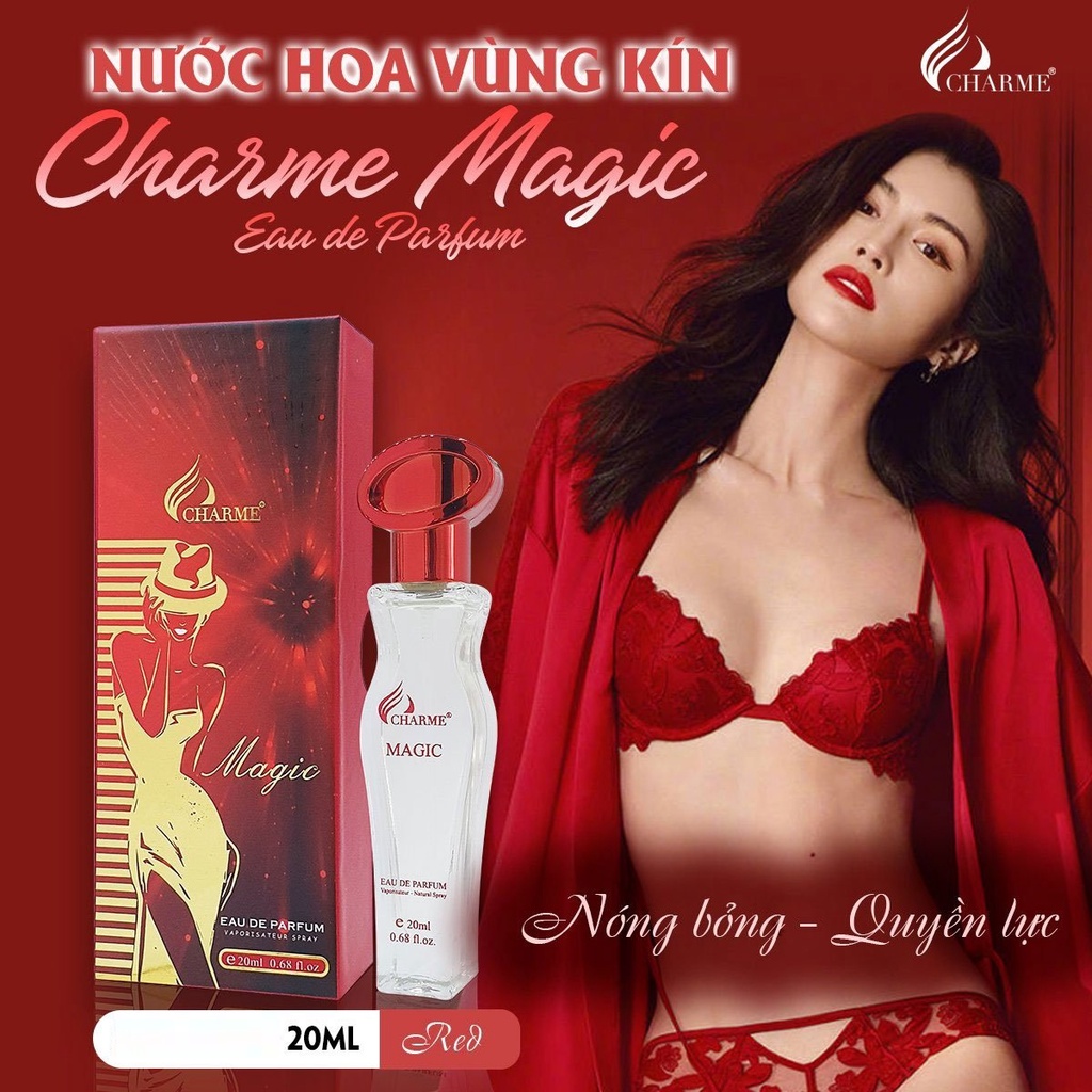 Nước Hoa Vùng Kín Charme Magic 20ml - Màu Đỏ