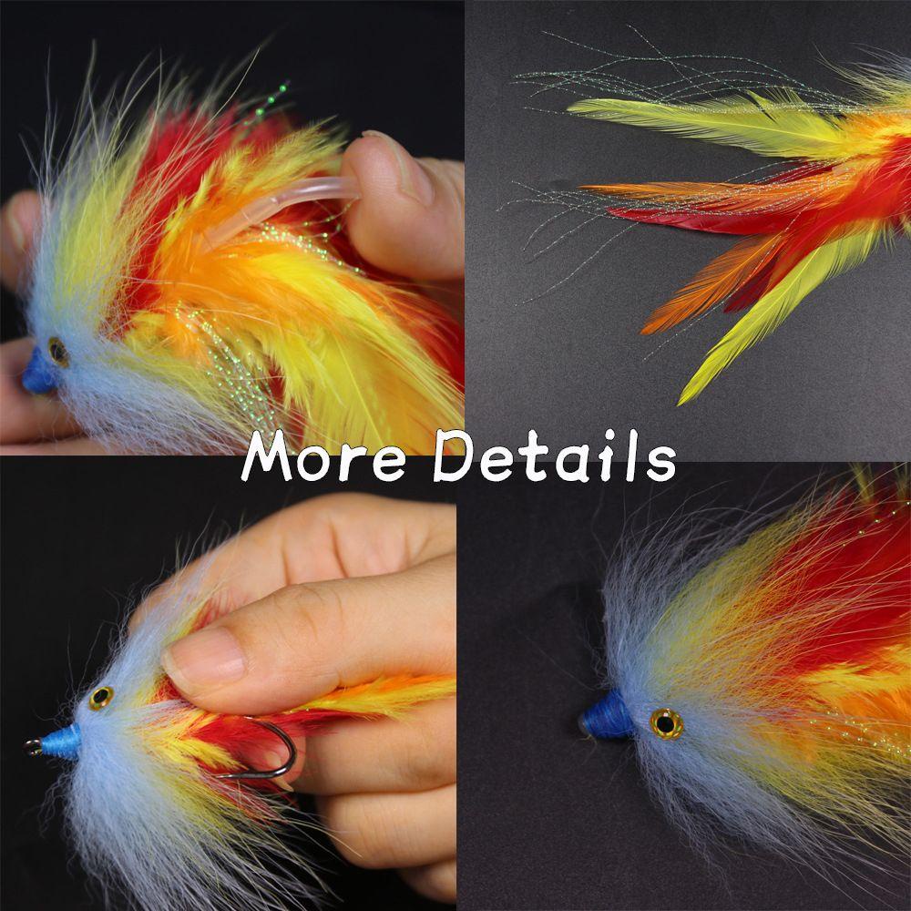 Mồi Giả Câu Cá Tự Làm Có Gắn Lông Vũ