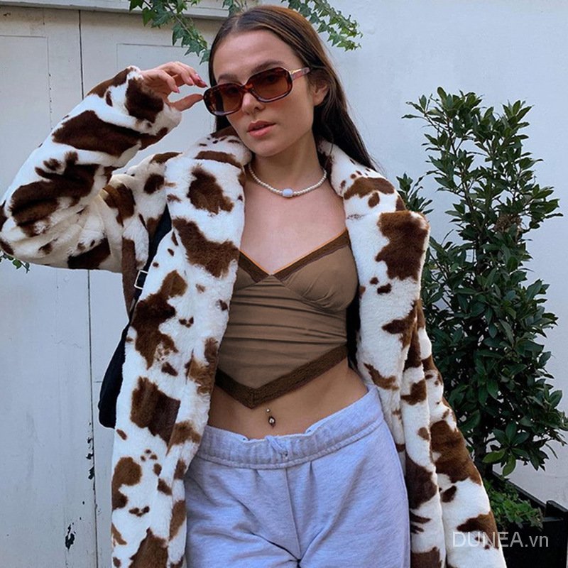 DUNEA Áo tanktop hai dây thiết kế cổ chữ V thời trang gợi cảm dành cho nữ