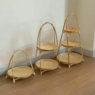 Xưởng SX- Combo bộ 3 kệ mẹt tre tầng đẹp -Tre Việt