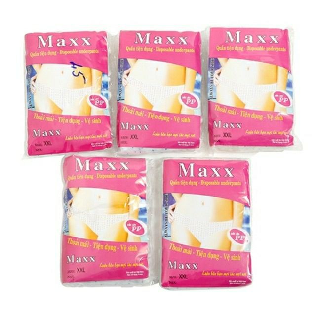 Set 5 quần lót giấy Maxx