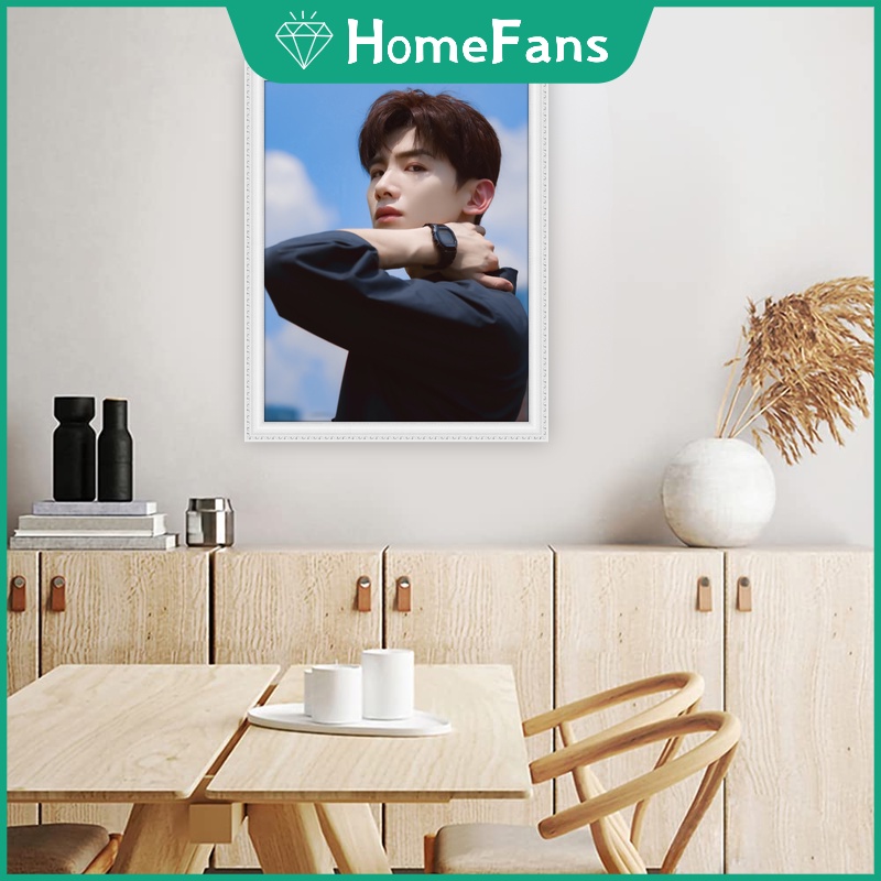 Bộ Tranh Đính Đá 5D Tự Làm 40x50cm Hình Chân Dung Ngôi Sao Trung Quốc Kèm Phụ Kiện