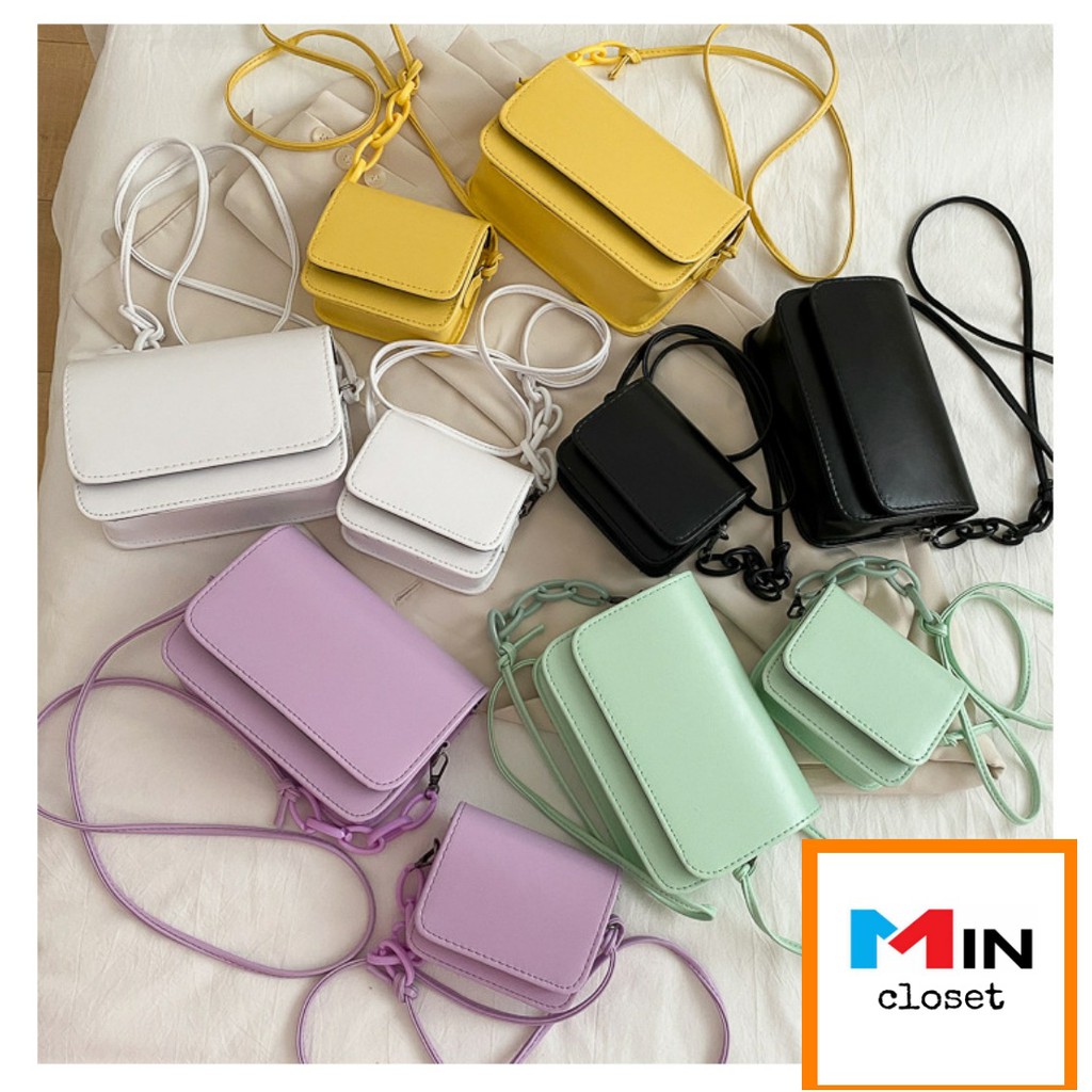 ?Freeship 50K? Túi Đeo Chéo Nữ Dây Pha Xích Mini