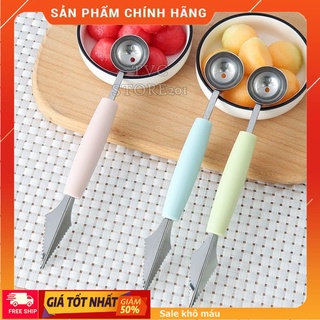 Dụng cụ,Dao Thìa tỉa, cắt, múc trái cây hoa quả 2 đầu tiện lợi