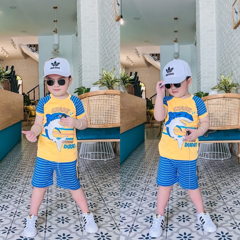Bộ lửng đùi cotton borip NGHĨA BABY cho bé trai vải xuất xịn mịn mát phù hợp đi chơi, đi học, mặc nhà đẹp