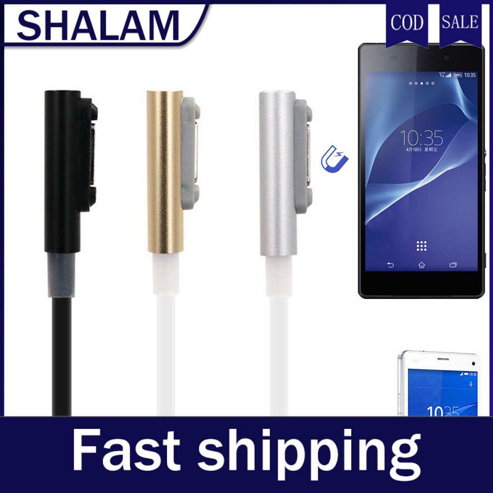 Dây cáp sạc USB từ tính 100cm cho Sony Xperia Z3 L55t Z2 Z1 Compact XL39h