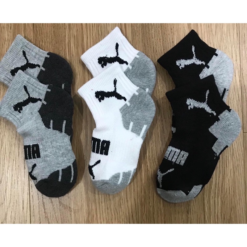 Tất vớ puma cho bé từ 2-15 tuổi, có đệm êm chân, thấm hút mồ hôi, ấm áp mùa đông