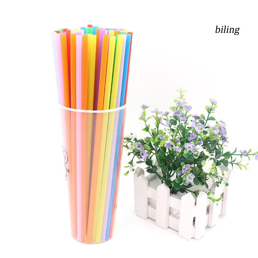 Set 100 Ống Hút Nhựa Dùng Một Lần Đa Năng Tiện Dụng Cho Nhà Hàng Diy