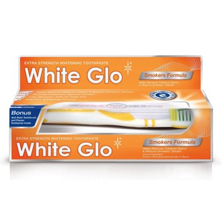 Kem đánh răng White Glo Smokers Fomula 150g kèm bàn chải đánh răng White Glo