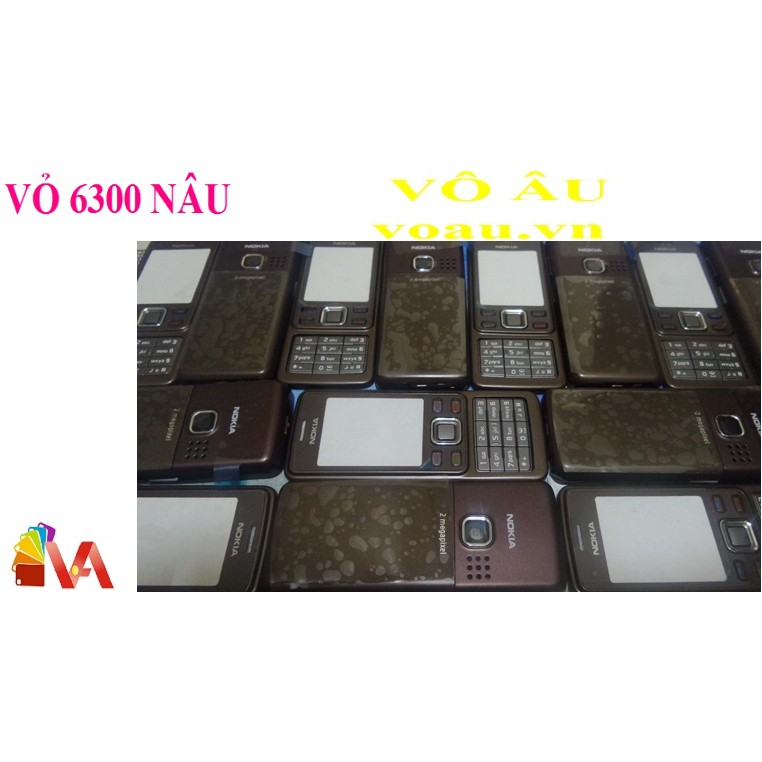VỎ NOKIA 6300 MÀU NÂU