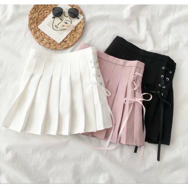 Chân váy tennis ulzzang siêu hot (xỏ dây)