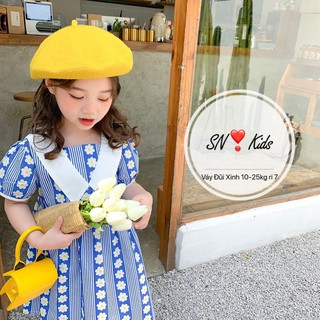 Áo đầm hoa cho bé gái