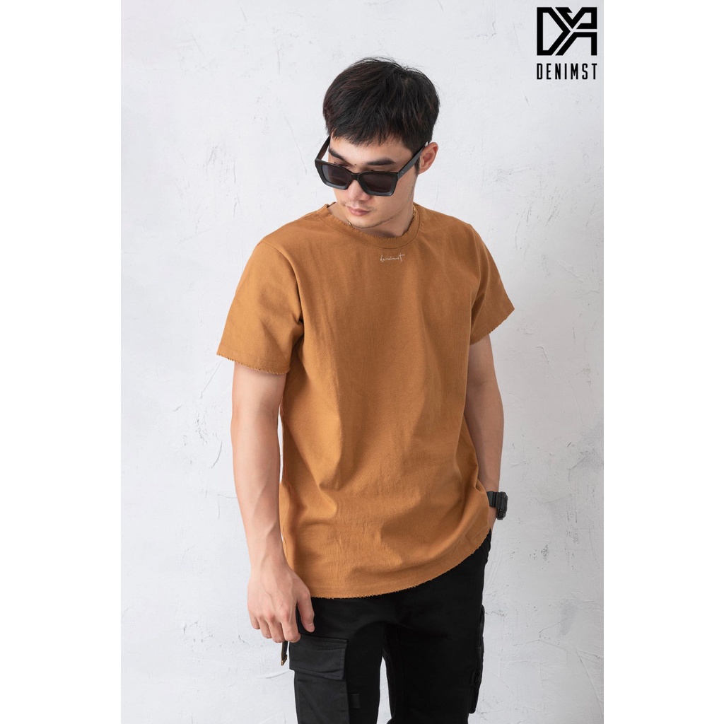 Áo thun nam cotton tay ngắn cổ tròn cao cấp, áo phông nam form rộng đẹp DENIMST 1009 | BigBuy360 - bigbuy360.vn