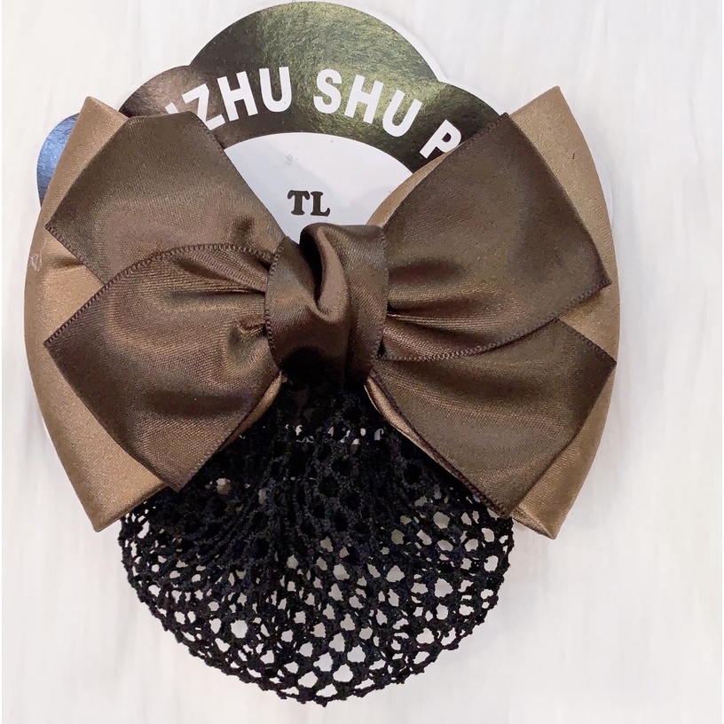 Kẹp Búi Tóc Nơ Lưới Công Sở Cho Nữ