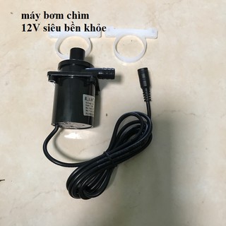 máy bơm nước 12v không chổi than - máy bơm nước bể cá,tiểu cảnh siêu khỏe 18W bơm cao 3m