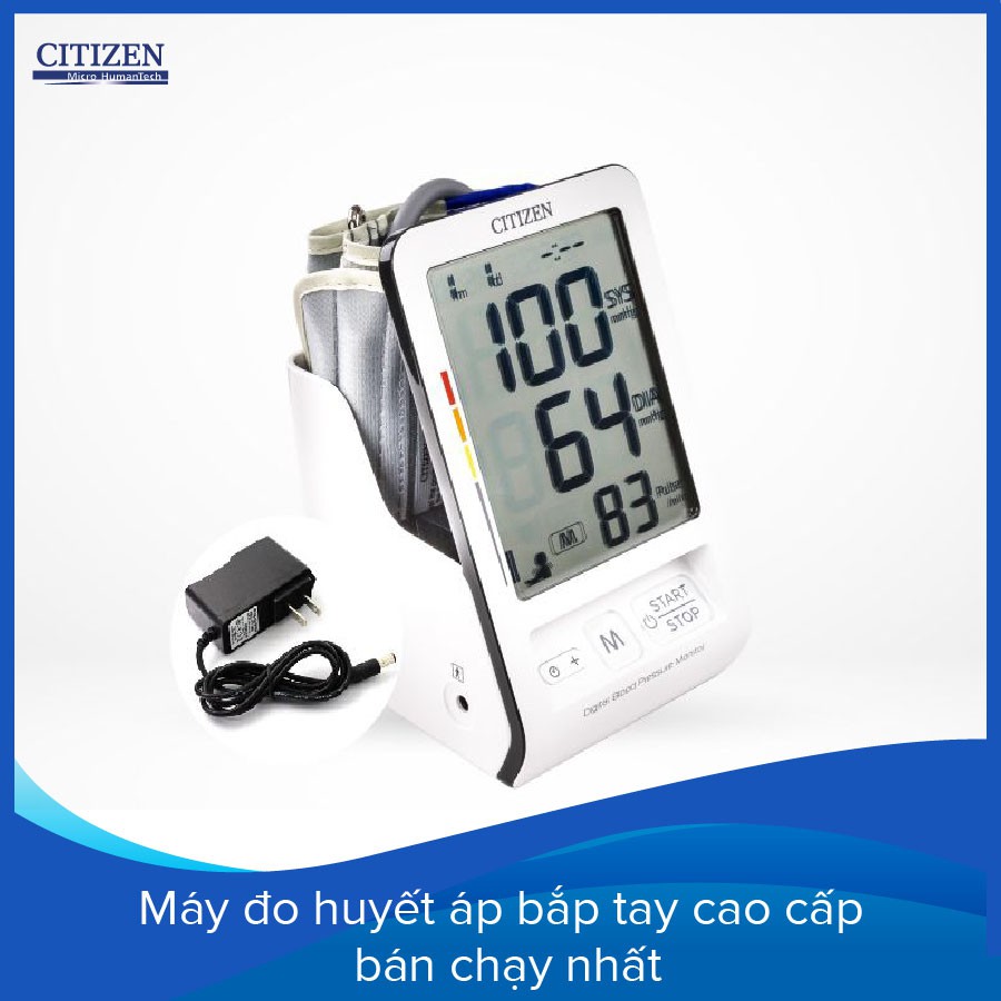 Máy đo huyết áp điện tử bắp tay cao cấp CITIZEN CH-456