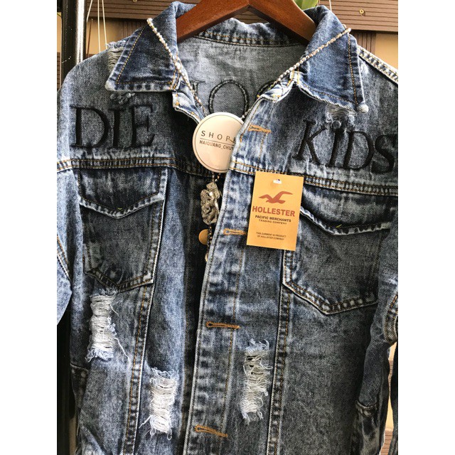 Áo khoác bò jean cổ đức bo gấu -Mã SL13 #671 | BigBuy360 - bigbuy360.vn