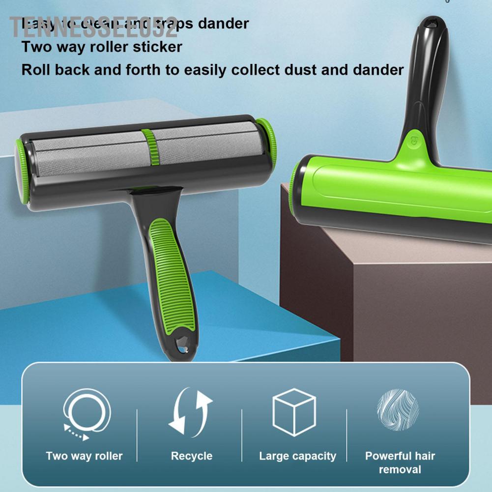 Hàng Sẵn Cây lăn bàn chải tẩy lông thú cưng làm sạch lông Bàn chải lăn hai chiều Tẩy lông thú cưng cho chó mèo Có thể tái sử dụng hiệu quả Hấp phụ tĩnh điện【Tennessee052】