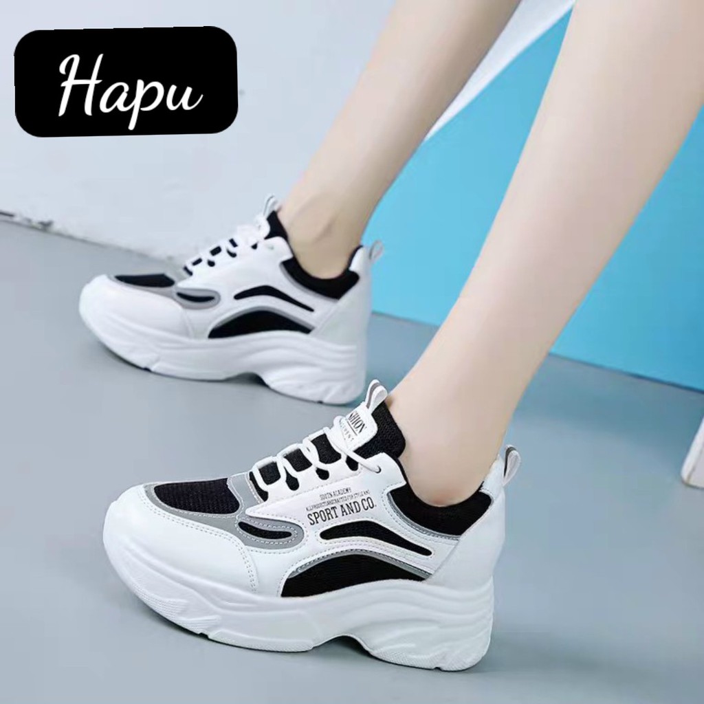 Giày sneaker nữ HAPU Sport Andco đế cao 8cm kiểu dáng thể thao phong cách mới , Hot trend 2021 | BigBuy360 - bigbuy360.vn