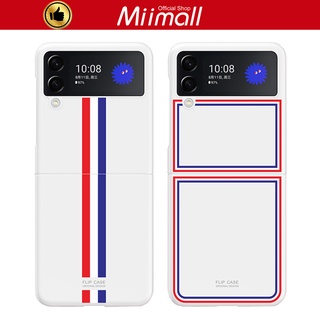 Miimall Ốp Lưng Z Flip 3 Cứng Chống Sốc Chống Rơi Họa Tiết cho Điện Thoại Samsung Galaxy Z Flip 3 Ốp Lưng