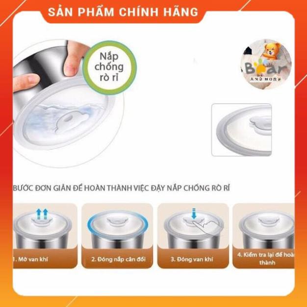 Hộp cơm cắm điện Bear DFH-S2358, 3 tầng, nấu chín, giữ nhiệt và hâm nóng cho thức ăn