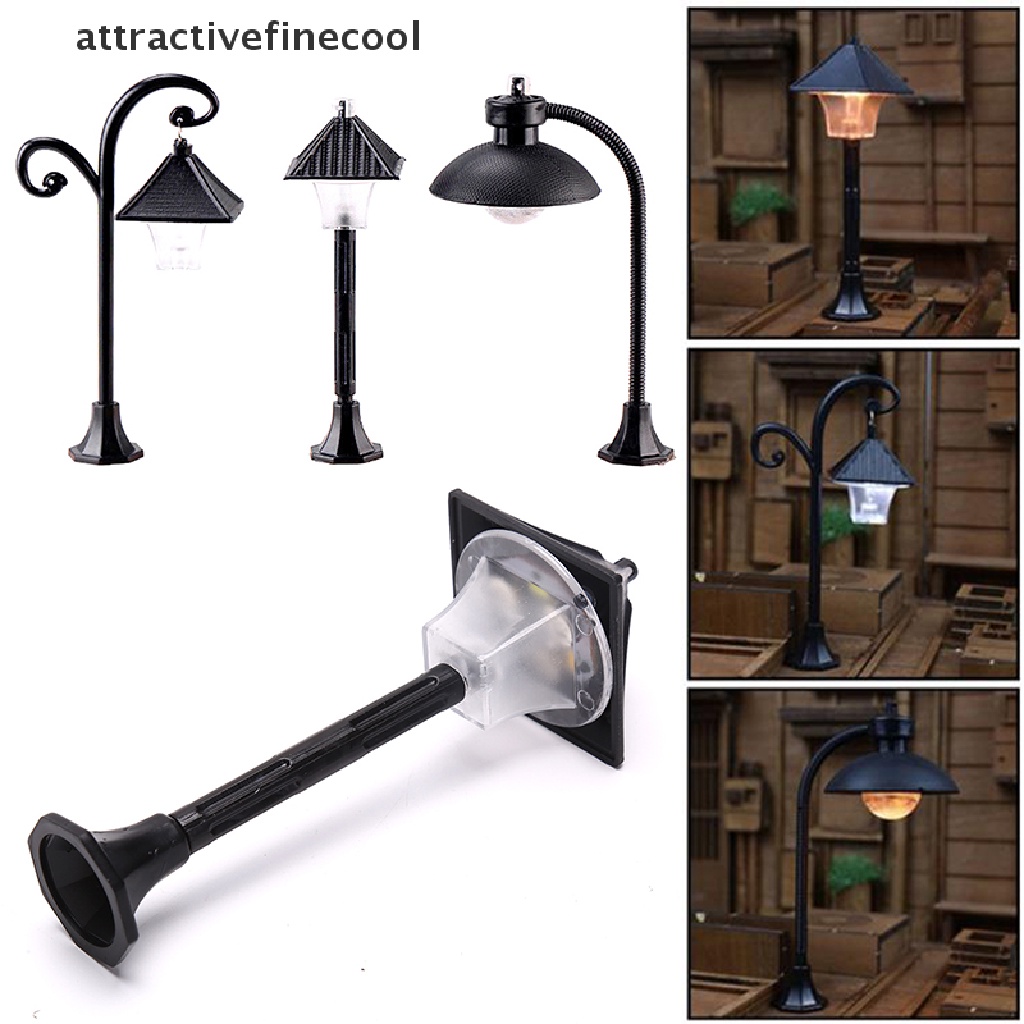 Mô Hình Đèn Đường Mini Trang Trí Sân Vườn