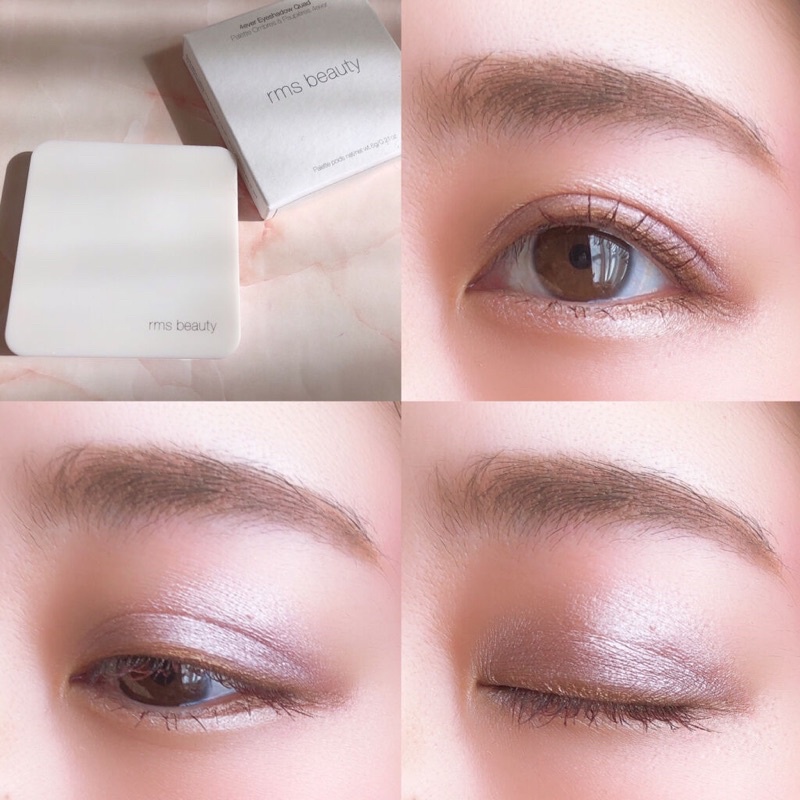 Phấn mắt tone khói smoky RMS Beauty 4ever Eyeshadow Quad và Swift Shadows Eye Shawdows