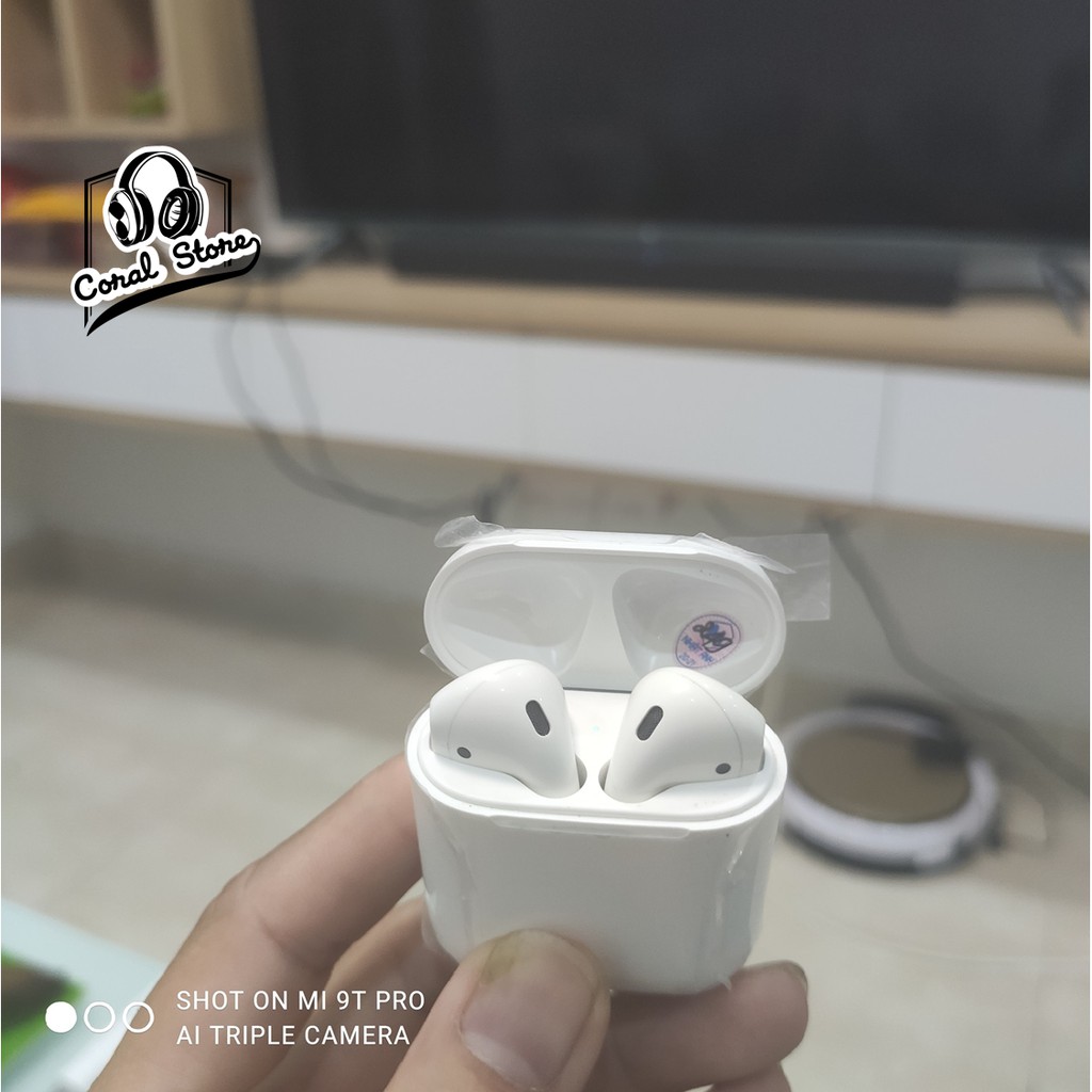 Tai nghe Apple Airpods 2 bản sạc có dây , Like New - CHÍNH HÃNG